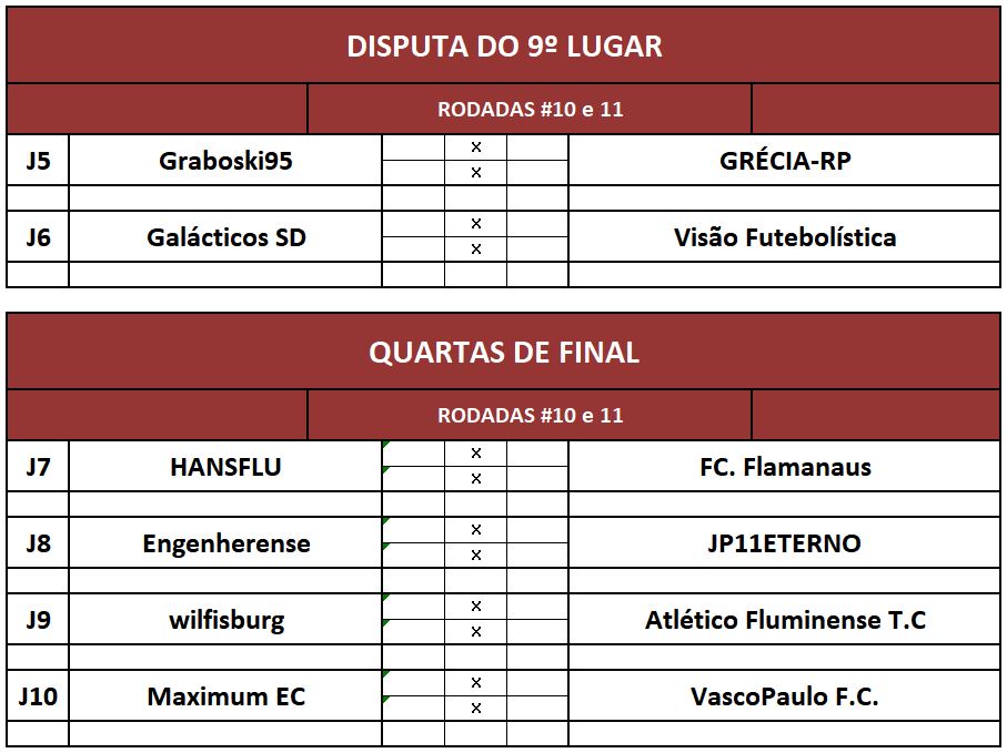 prev disp 9 e quartas