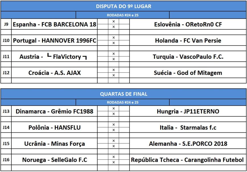 previa disp 9 e quartas